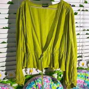 Shein Curve green top or jacket
